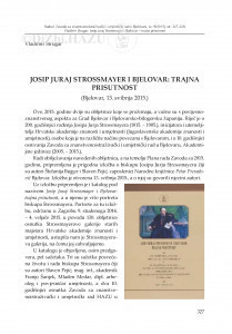 Josip Juraj Strossmayer i Bjelovar: trajna prisutnost (Bjelovar, 13. svibnja 2015.) / Vladimir Strugar