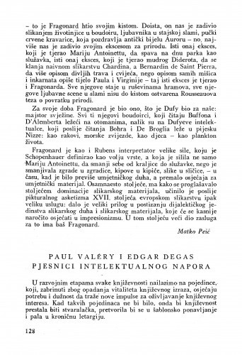 Paul Valéry i Edgar Degas pjesnici intelektualnog napora / Antun Polanšćak