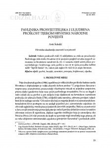 Pavlinska prosvjetiteljska i uljudbena prošlost tijekom hrvatske narodne povijesti / Ante Sekulić