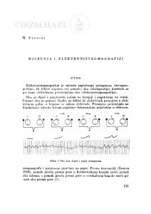 Mjerenja u elektronistagmografiji / M. Pansini