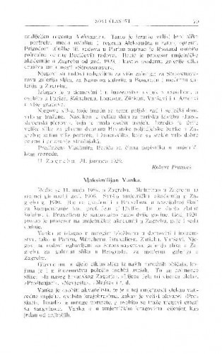 Maksimilijan Vanka / R. Frangeš Mihanović