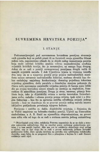 Suvremena hrvatska poezija / D. Cvitan