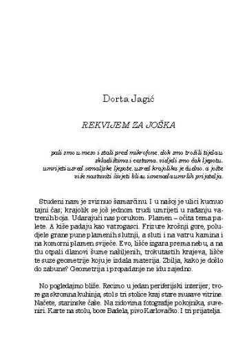 Rekvijem za Joška / Dorta Jagić