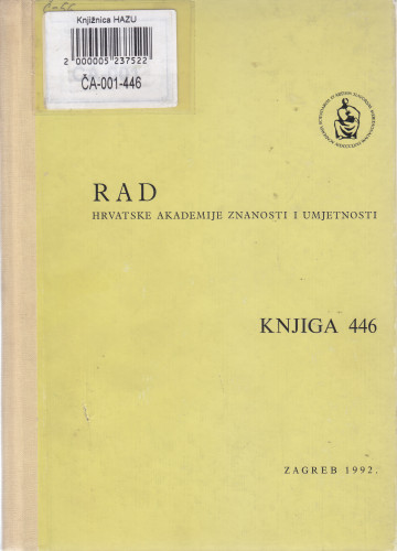 Knj. 23(1992)=knj. 446 / uredio Rudolf Filipović