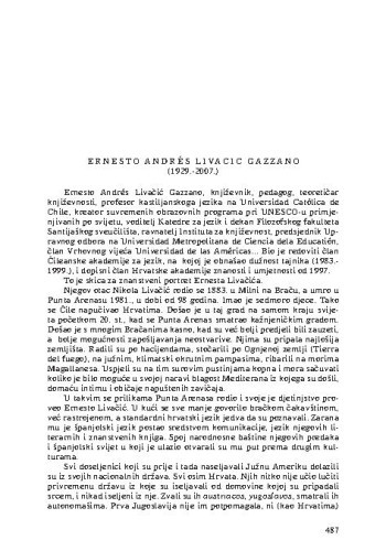 Ernesto Andrés Livacic Gazzano (1929.-2007.) : [nekrolog] / Petar Šimunović