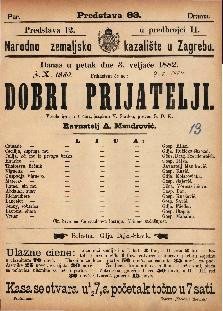 Dobri prijatelji : Vesela igra u 4 čina / napisao V. Sardou