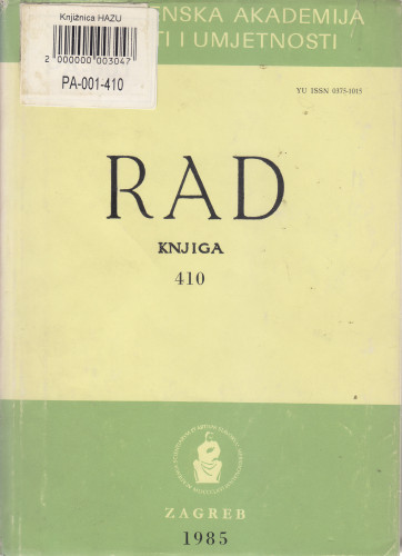 Knj. 23(1985)=knj. 410 / glavni i odgovorni urednik Eugen Pusić