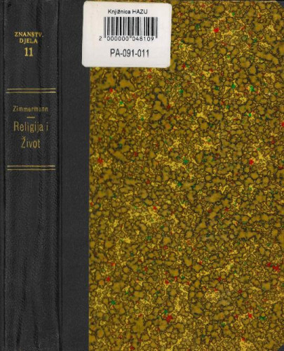 Religija i život / napisao Stjepan Zimmermann