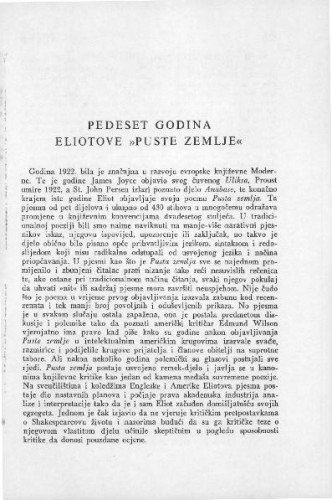 Pedeset godina Eliotove 