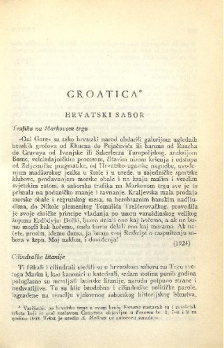 Croatica : [nastavak] / M. Krleža
