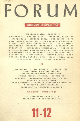 God. 2(1963), knj. 4, br. 11-12 / glavni i odgovorni urednik Marijan Matković