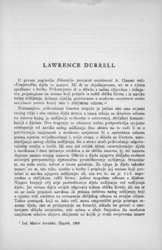 Lawrence Durrell / M. Suško