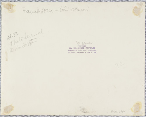 Zagreb 1924. - loši stanovi. Tkalčićeva ul. Radnički stan