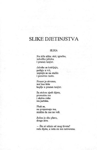 Slike djetinjstva / Zvonimir Golob 