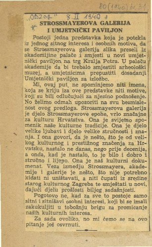 Strossmayerova galerija i Umjetnički paviljon
