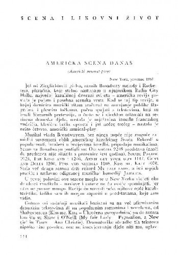 Američka scena danas / M. Fotez