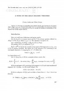 A note on the mean ergodic theorem / C. Jardas, N. Sarapa