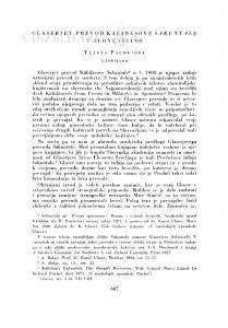 Glaserjev prevod Kalidasove Śakuntale v slovenščino / V. Pacheiner