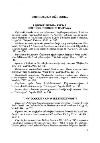 Bibliografija Jože Skoka / Olinka S. Presečki