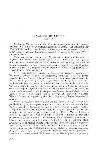 Branko Kurelec (1934.-1999.) / Velimir Pravdić