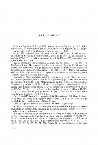 Antun Šojat : [biografije novih članova Akademije]