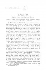 Slovensko le / A. Musić