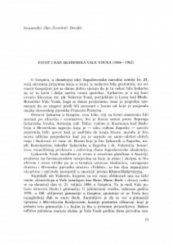 Život i rad akademika Vale Vouka : (1886-1962) / Zvonimir Devidé