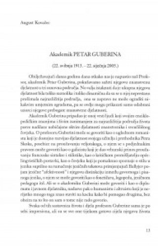 Govori na komemoraciji održanoj 16. siječnja 2006. u palači Hrvatske akademije znanosti i umjetnosti / August Kovačec, Stjepan Babić, Ivo Škarić