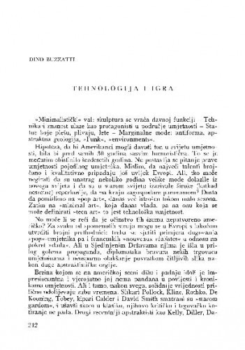 Tehnologija i igra / Dino Buzzatti