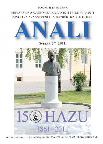 Sv. 27 (2011) / urednici Vlasta Piližota, Antun Tucak