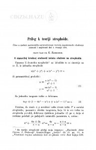 Prilog k teoriji strophoide / K. Zahradnik
