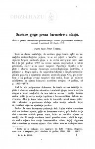 Sunčane pjege prema barometrovu stanju / J. Torbar