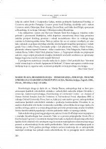 Mario Šlaus: Bioarheologija - demografija, zdravlje, traume i prehrana starohrvatskih populacija, Školska knjiga, Zagreb, 2006. : [prikaz] / Mario Novak