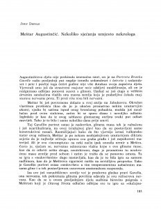 Meštar Augustinčić : nekoliko sjećanja umjesto nekrologa / Josip Depolo