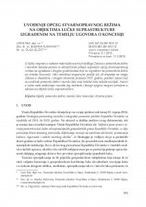 Uvođenje općeg stvarnopravnog režima na objektima lučke suprastrukture izgrađenim na temelju ugovora o koncesiji / Loris Rak ; Biserka Rukavina ; Olga Jelčić
